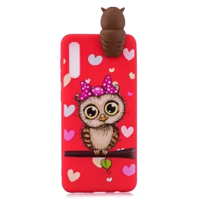 Anymob Samsung Red Owl Silicone Case Animal Back Cover