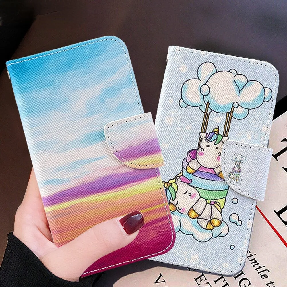 Anymob Xiaomi Redmi Leather Case Flip Fashionable Balloons Cover Wallet