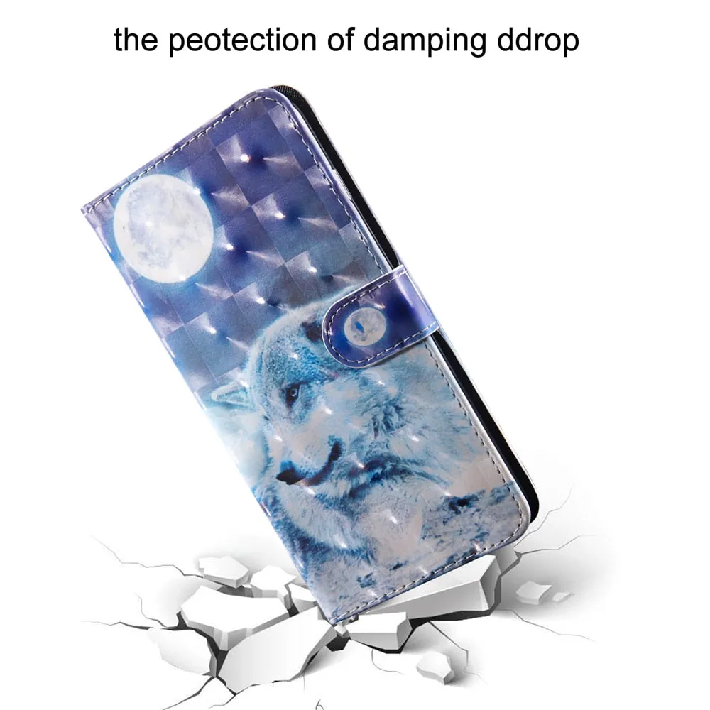 Anymob Xiaomi Redmi Phone Case Black Kitten Leather Flip Wallet Cover