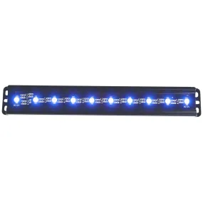 Anzo USA 861150 Slimline LED Light Bar; 12 in.; 10 LEDs; Blue LEDs;