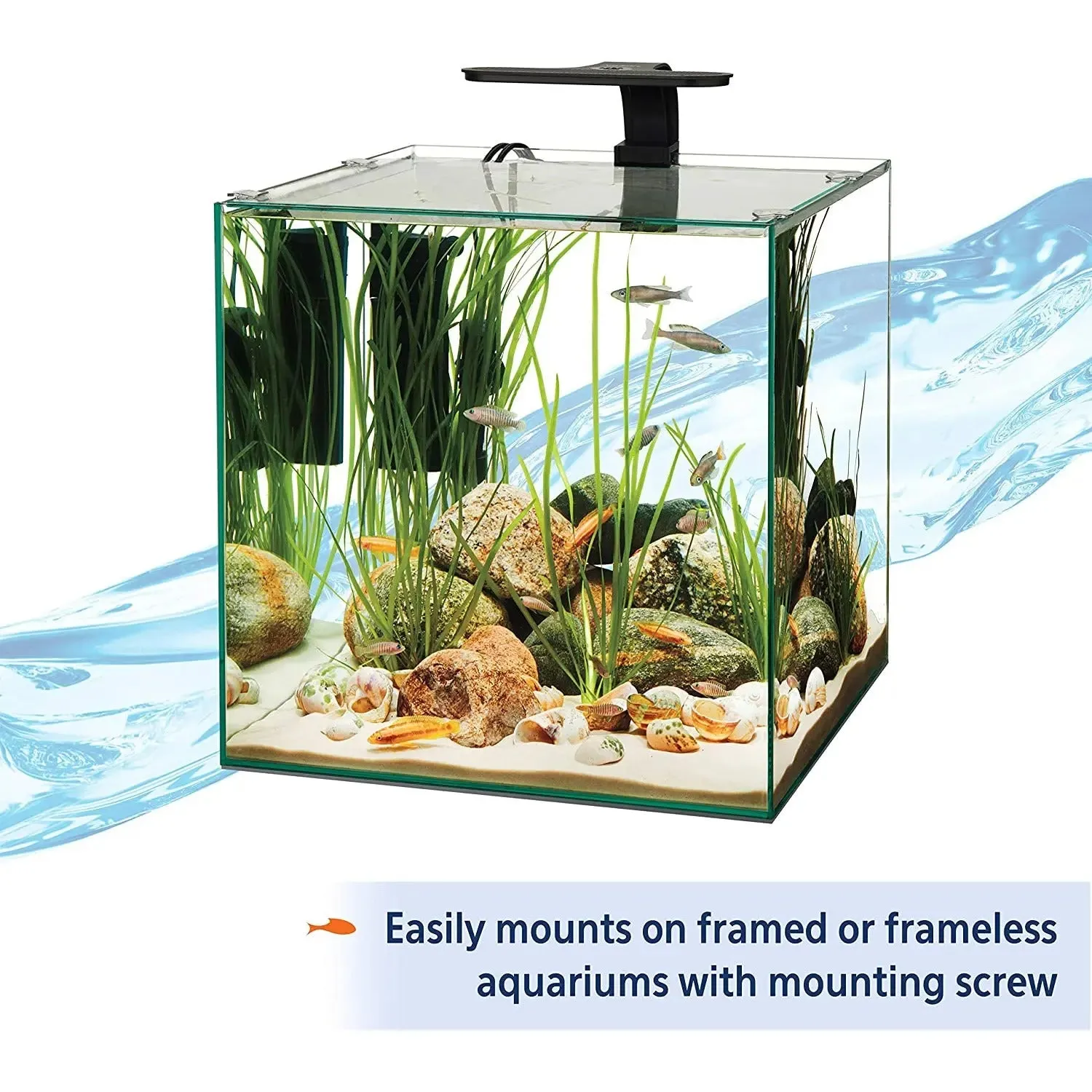 Aqueon® Freshwater Aquarium Clip-on LED Light 8 X 7 X 4.75 Inch