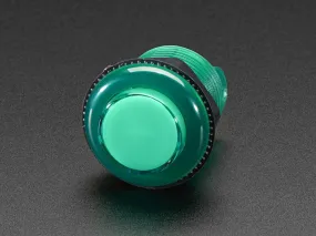 Arcade Button with LED - 30mm Translucent Green