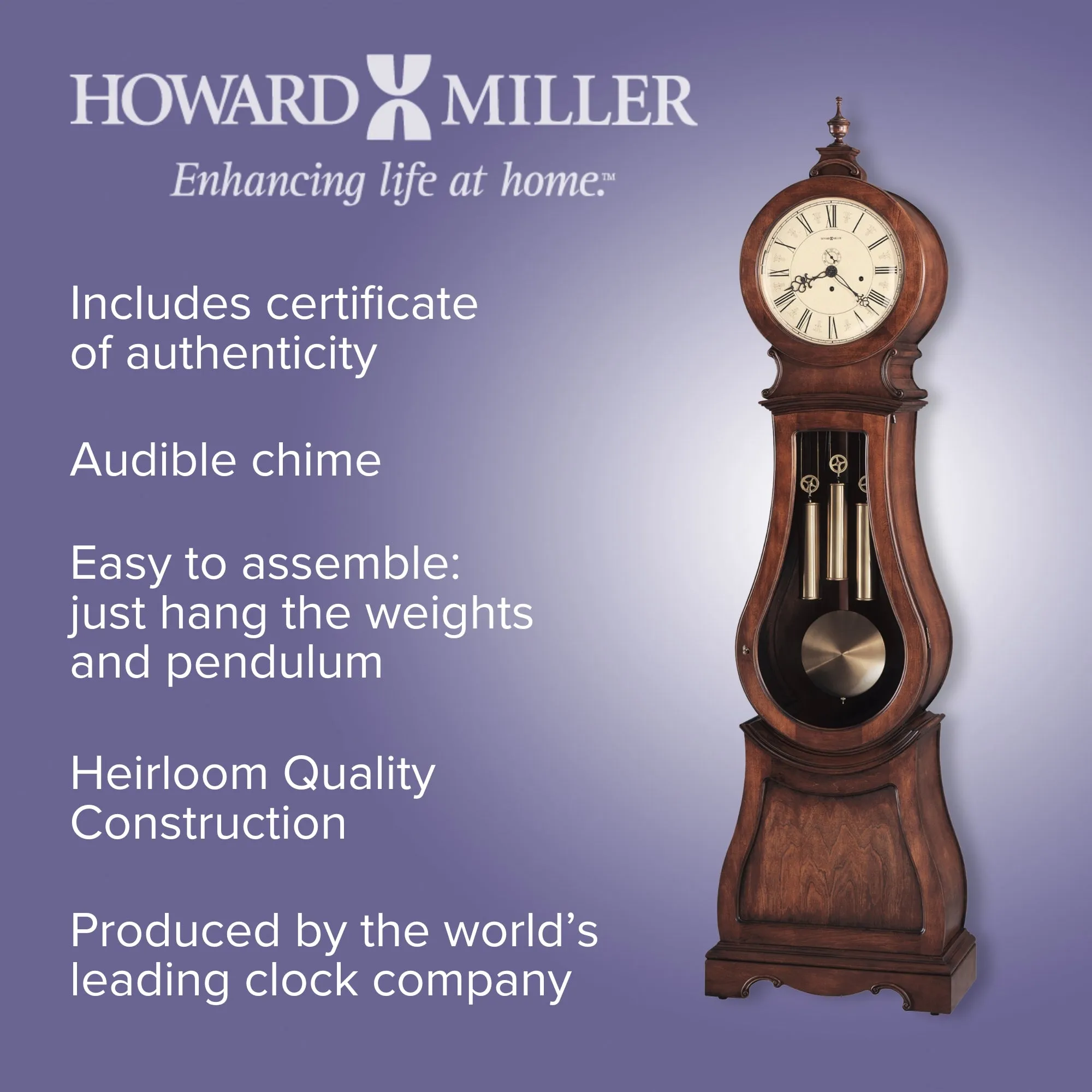 Arendal Westminster Chime Grandfather Clock