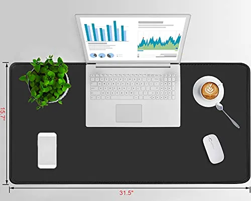 AREYTECO Large Gaming Mouse Pad,31.5"x15.7" Durable Extended Large Mouse Pad with Stitched Edges, Non-Slip Base, Waterproof, Large Mouse Pad for Gamer, Office, Home, Nebula
