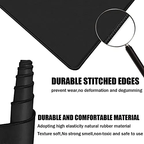 AREYTECO Large Gaming Mouse Pad,31.5"x15.7" Durable Extended Large Mouse Pad with Stitched Edges, Non-Slip Base, Waterproof, Large Mouse Pad for Gamer, Office, Home, Nebula