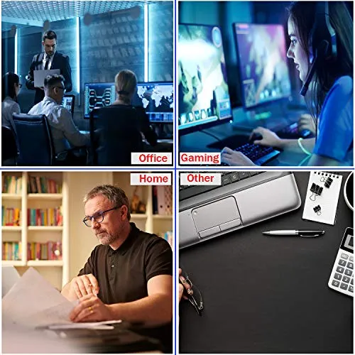 AREYTECO Large Gaming Mouse Pad,31.5"x15.7" Durable Extended Large Mouse Pad with Stitched Edges, Non-Slip Base, Waterproof, Large Mouse Pad for Gamer, Office, Home, Nebula