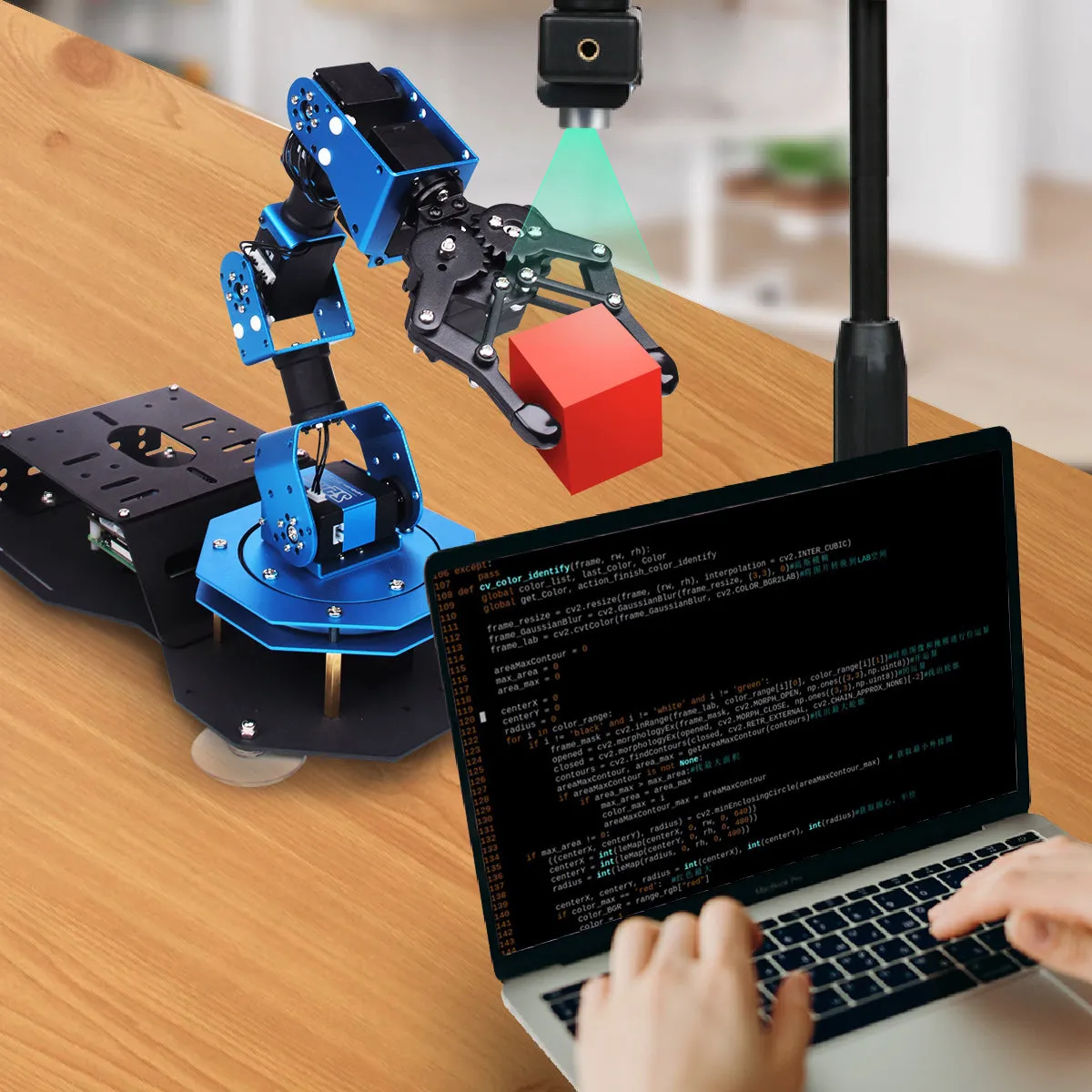 ArmPi Hiwonder Raspberry Pi 4B AI Vision Robotic Arm/ Python Program