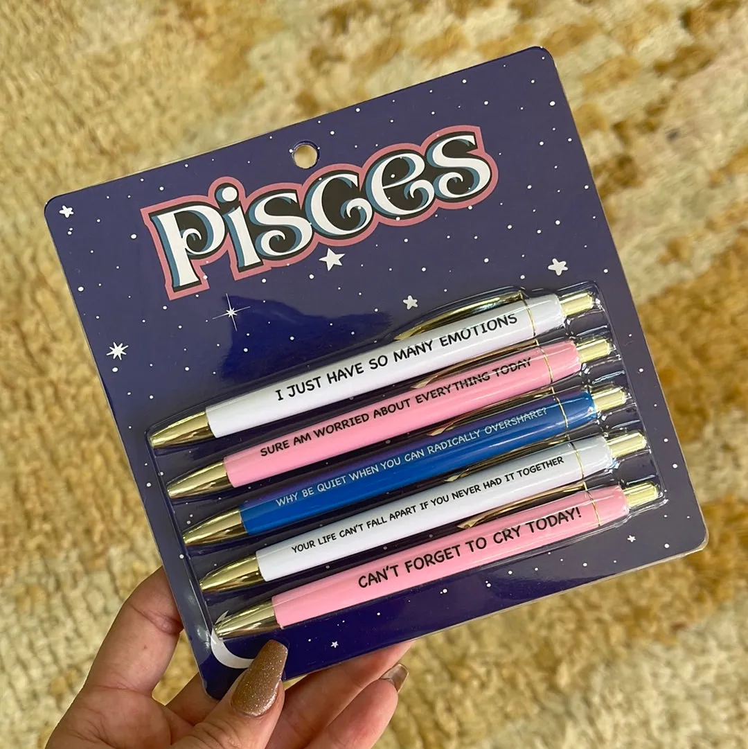 astrology zodiac pen sets