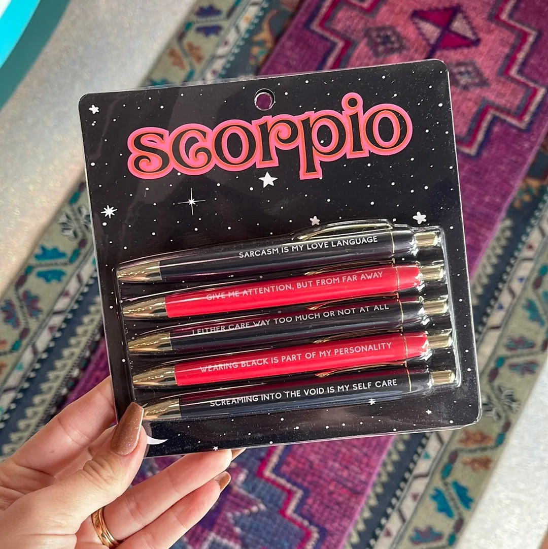 astrology zodiac pen sets