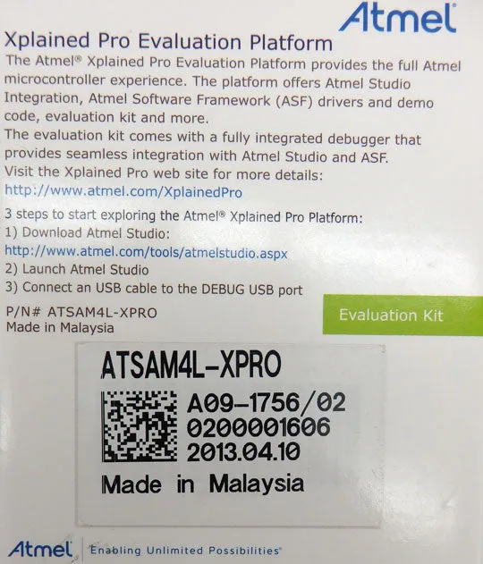 Atmel SAM4S Xplained Pro Evaluation Kit ATSAM4L-XPRO