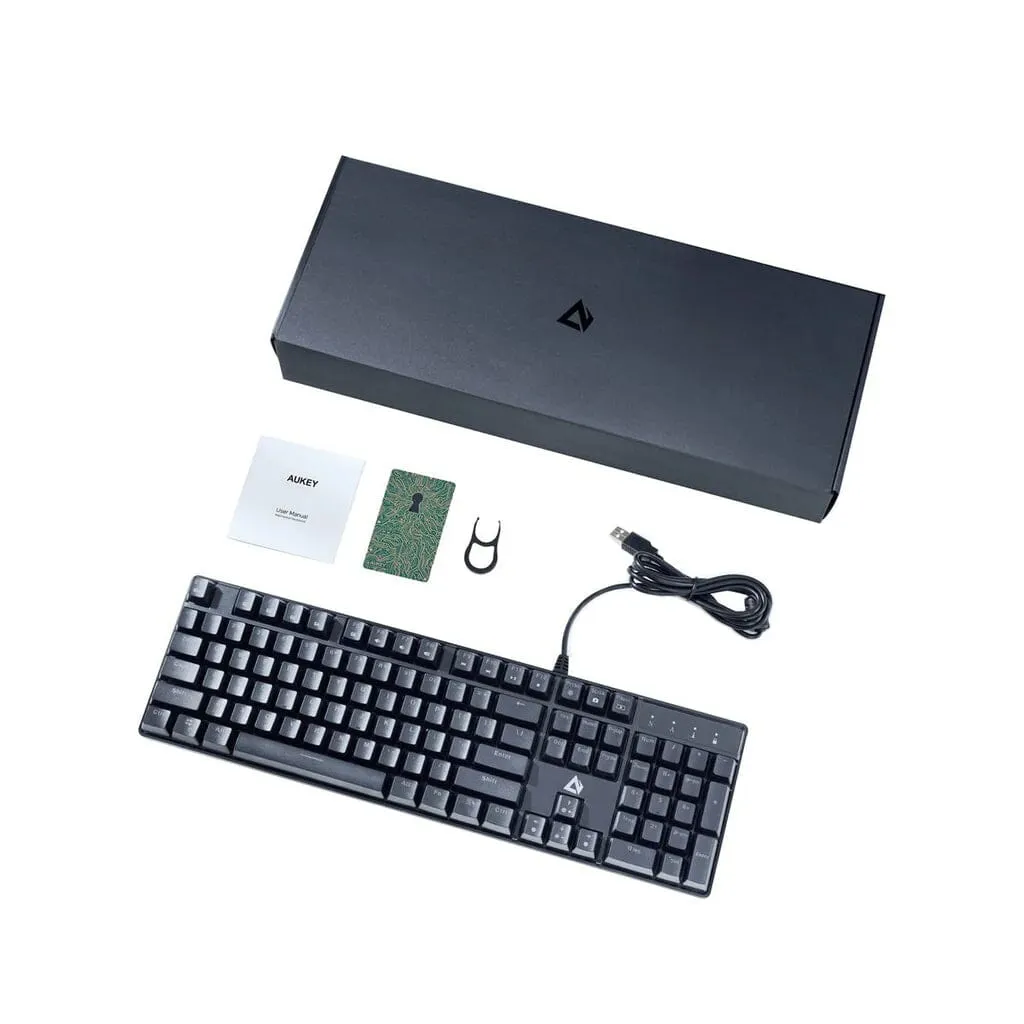 AUKEY KMG16 Mechanical Keyboard Blue Switches 104key