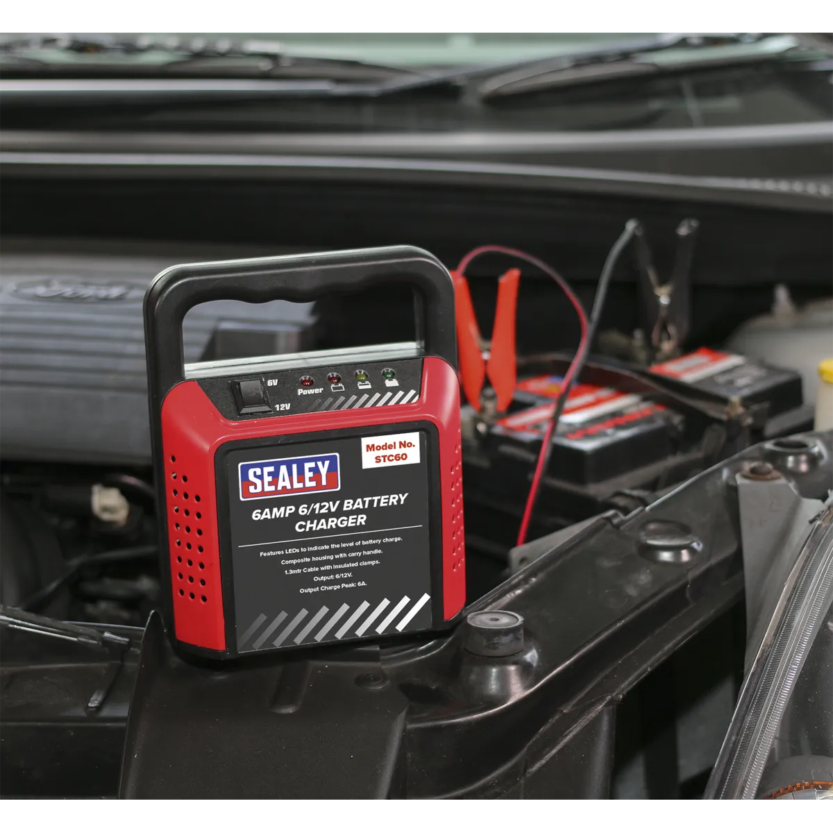 Battery Charger 6/12V 6A 230V