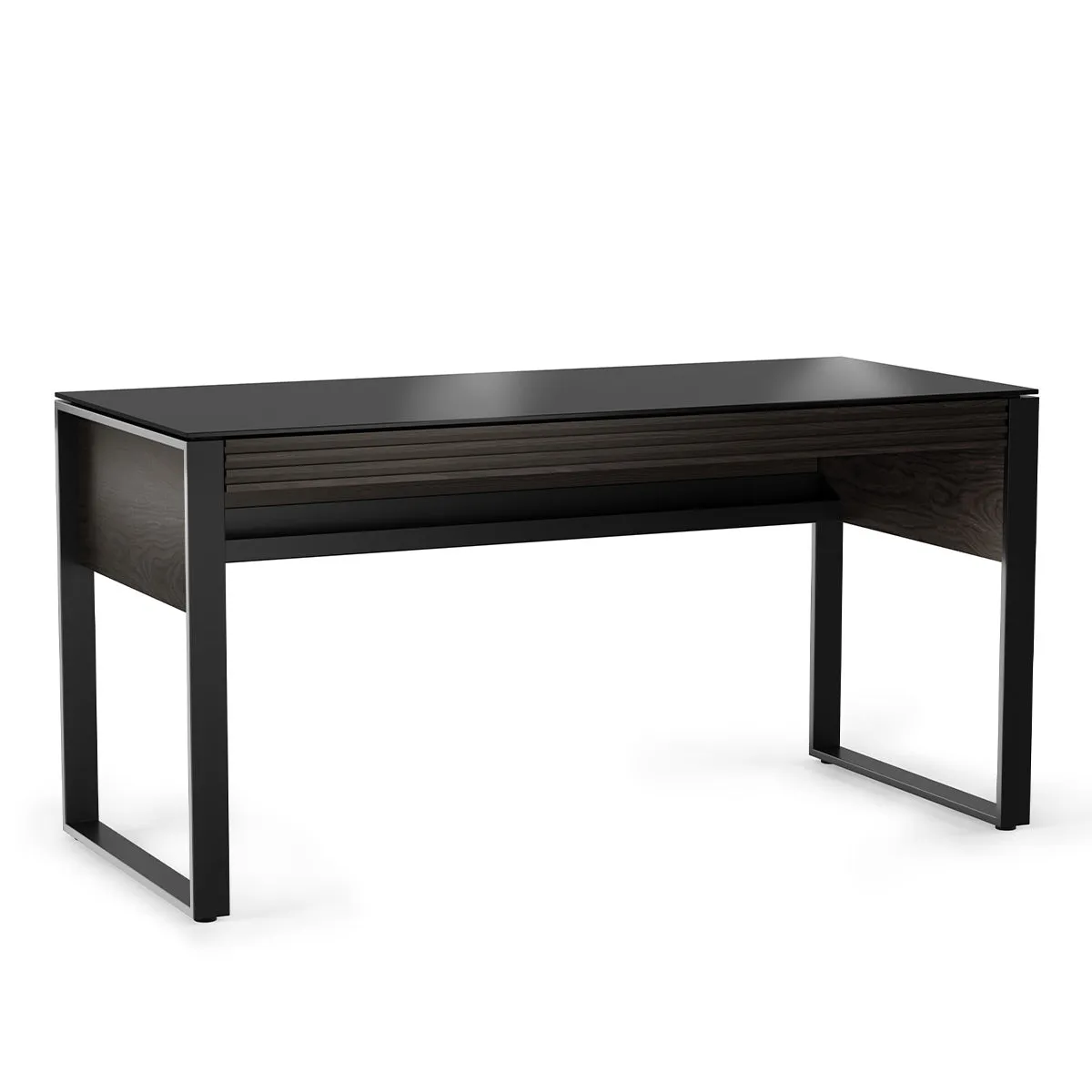 BDI Corridor 6501 Desk with Keyboard Drawer (Charcoal Stained Ash)