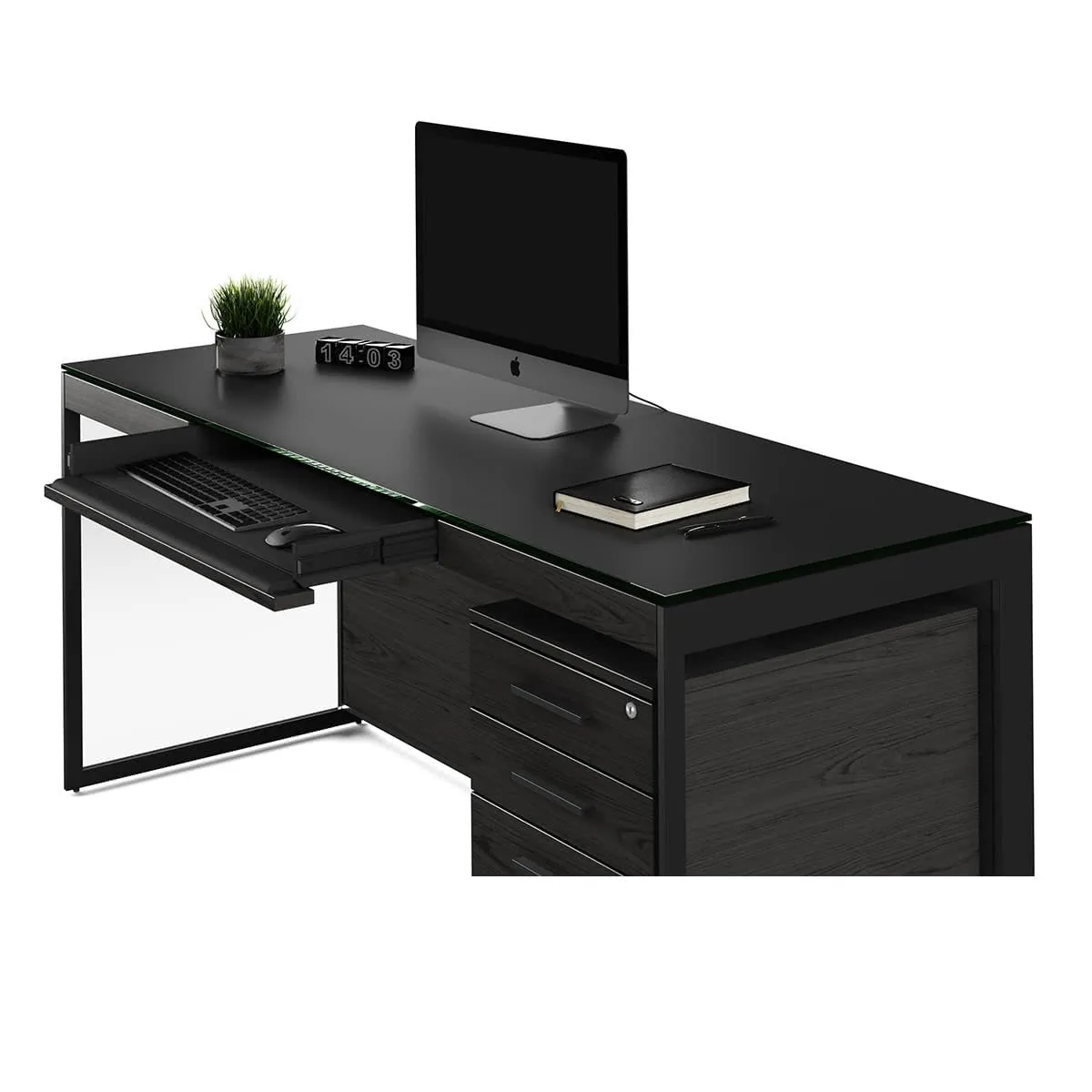 BDI Sequel 20 6101 Desk (Charcoal/Black)