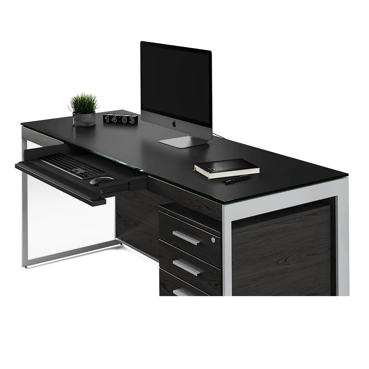 BDI Sequel 20 6101 Desk (Charcoal/Nickel)