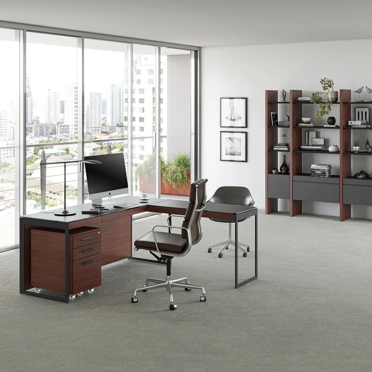 BDI Sequel 20 6101 Desk (Chocolate/Black)