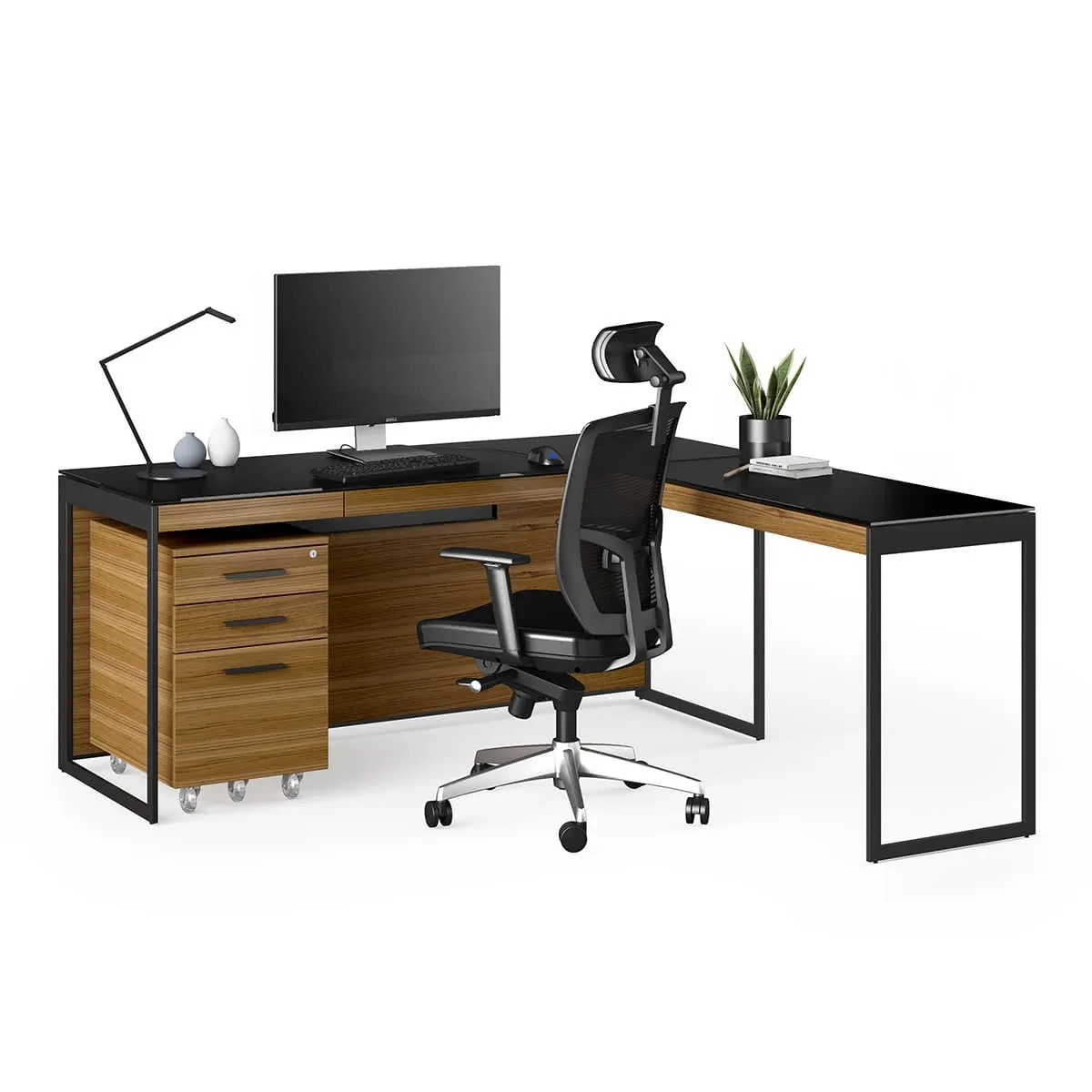 BDI Sequel 20 6101 Desk (Walnut/Black)