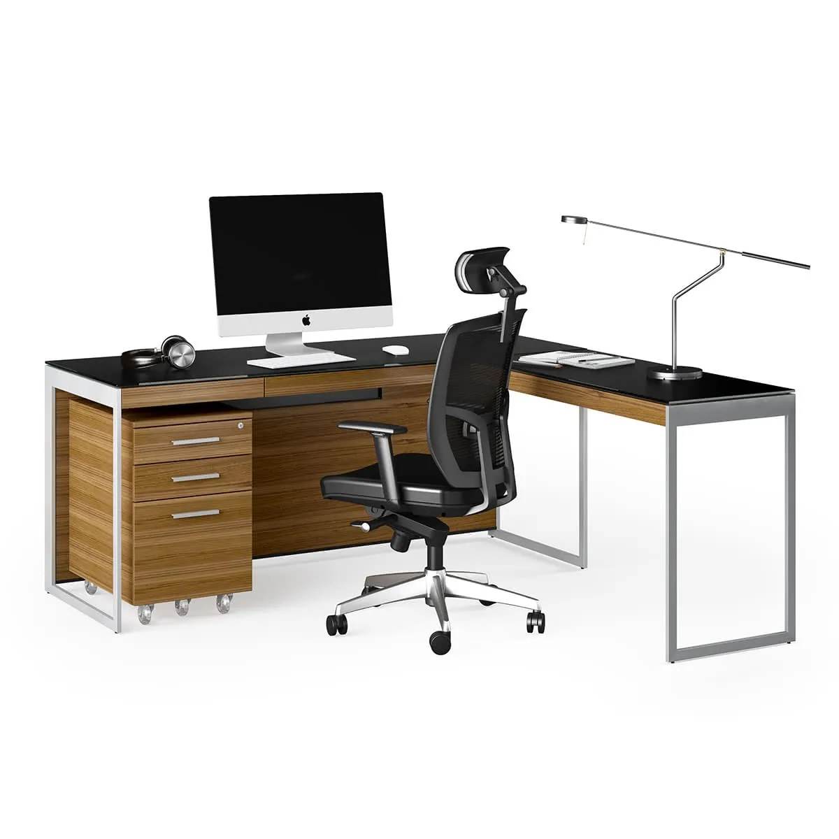 BDI Sequel 20 6101 Desk (Walnut/Nickel)