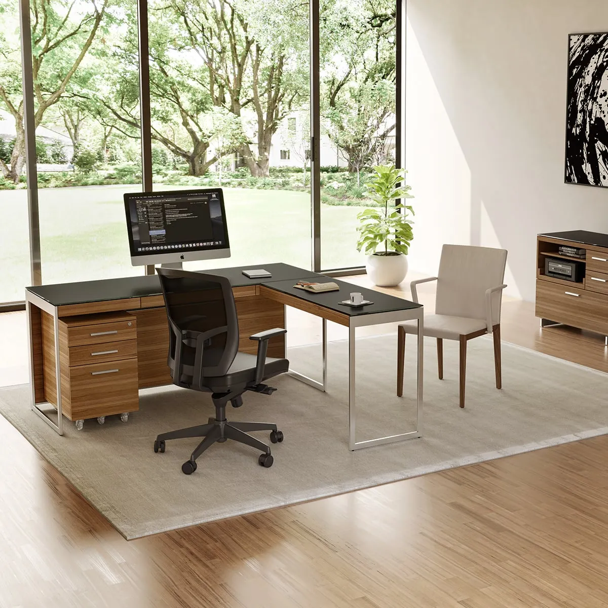 BDI Sequel 20 6101 Desk (Walnut/Nickel)
