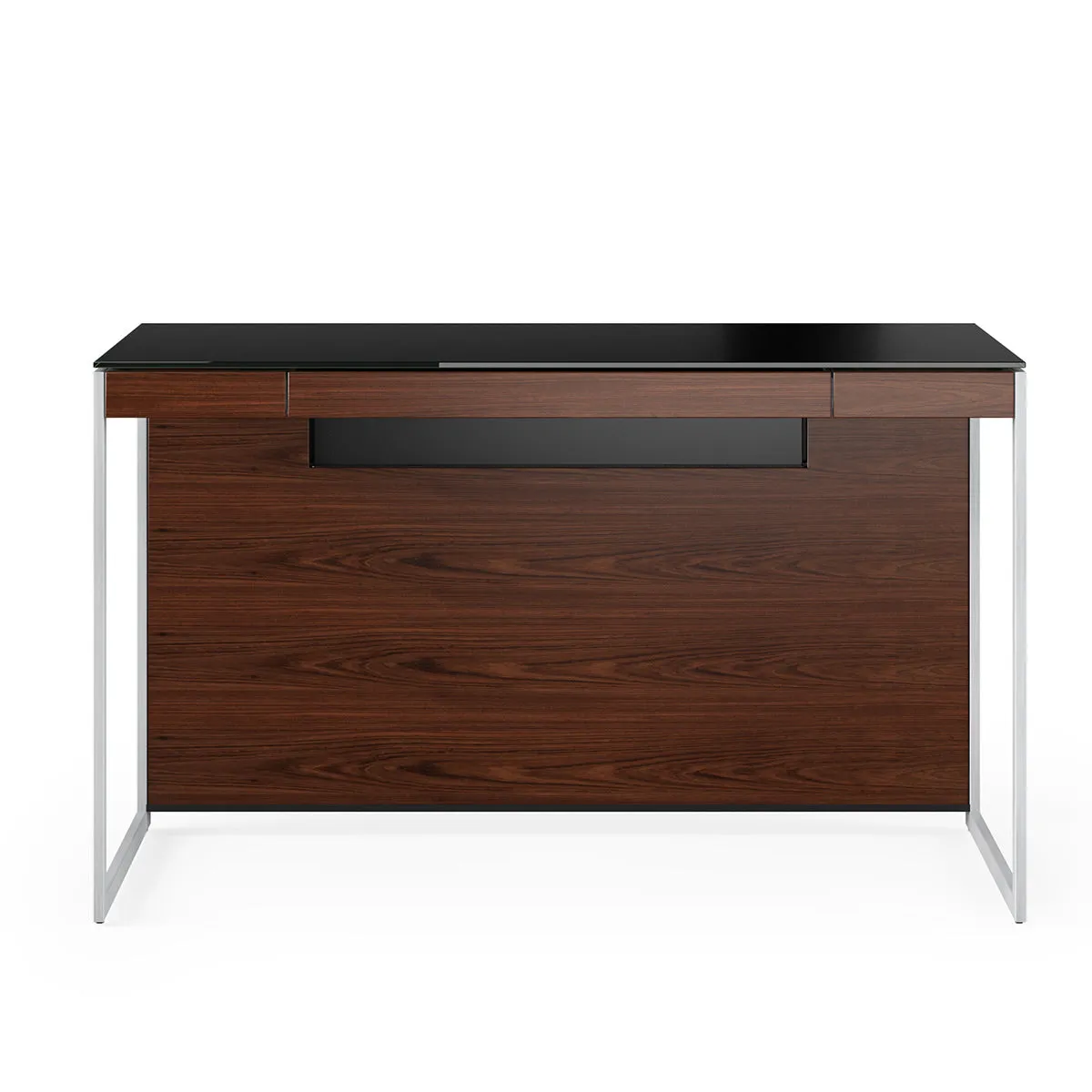 BDI Sequel 20 6103 Compact Desk (Chocolate/Nickel)