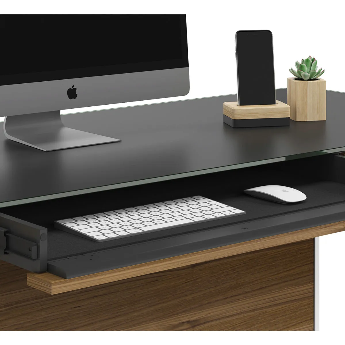 BDI Sequel 20 6103 Compact Desk (Walnut/Nickel)