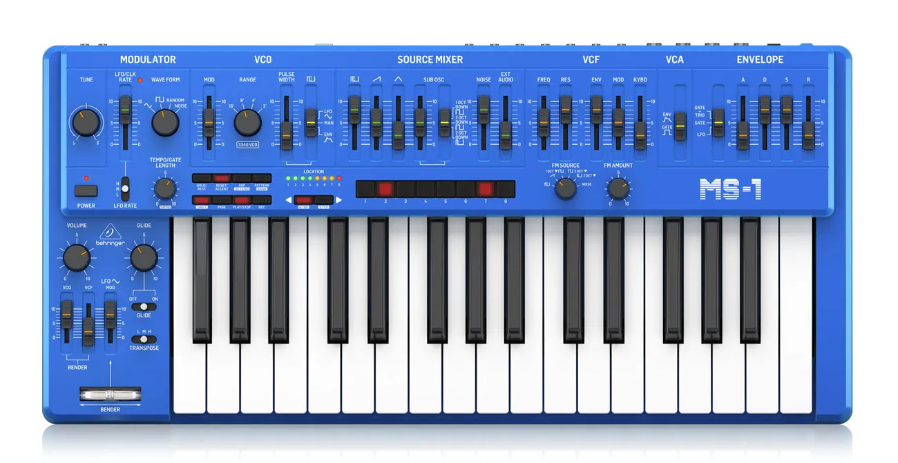 Behringer MS-101 Blue  Analogue Synthesizer