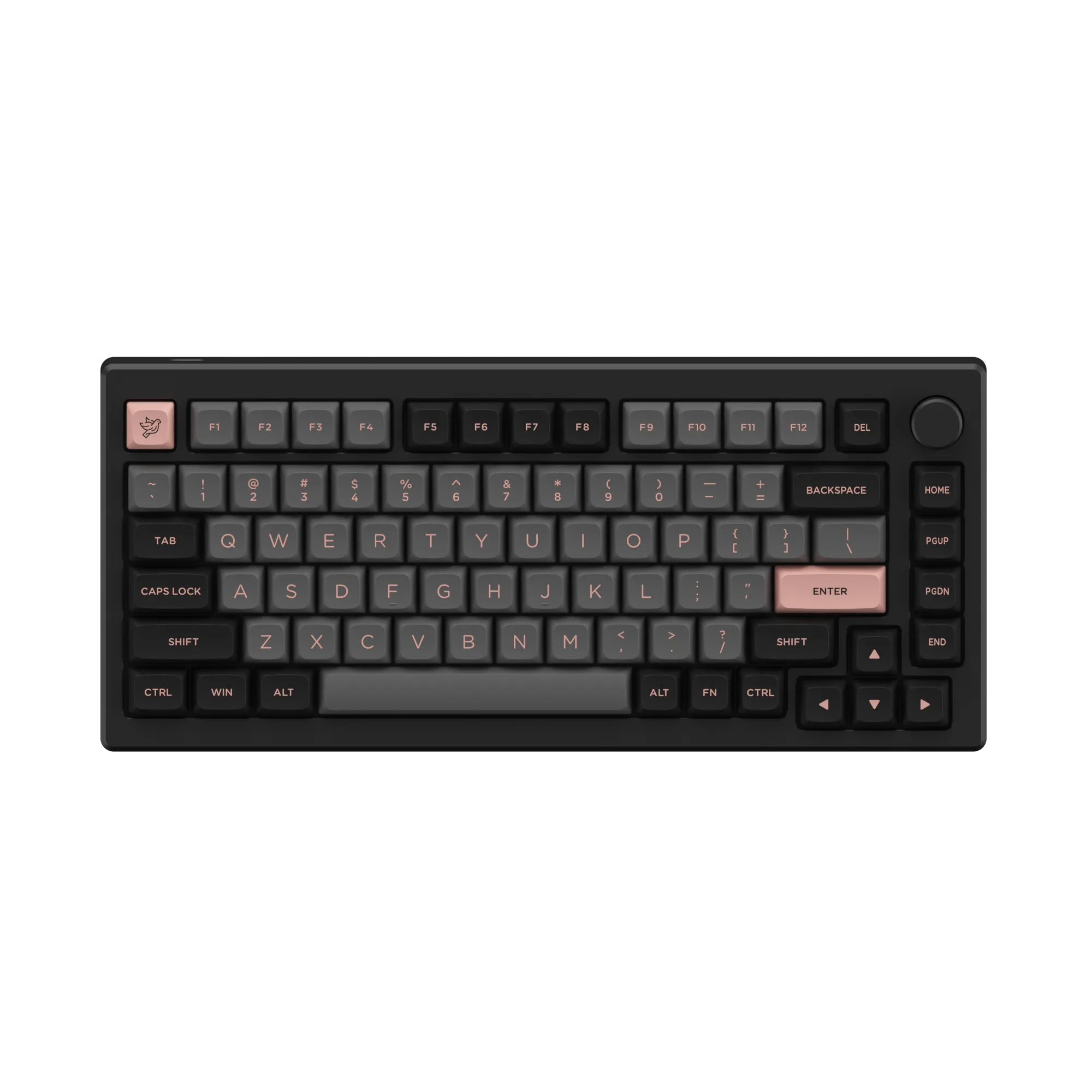 Black & Pink Keycap Set ASA Low(155-key)
