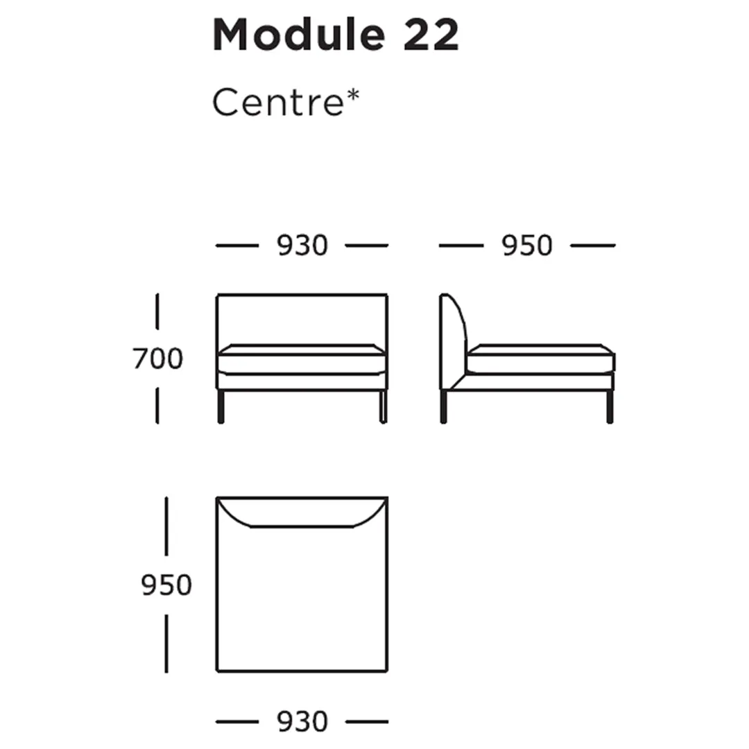 Blade Modular Sofa (Modules 17-23)