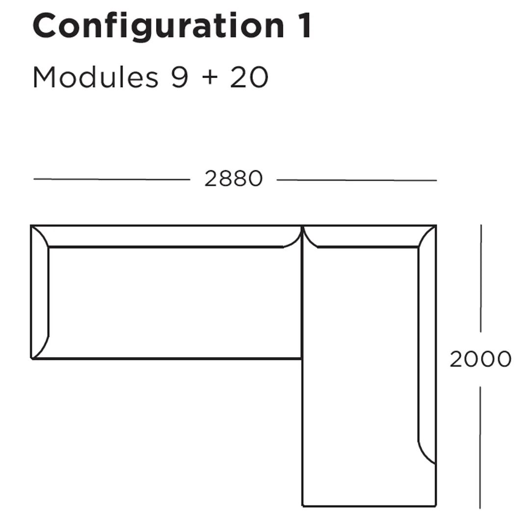 Blade Modular Sofa (Modules 17-23)