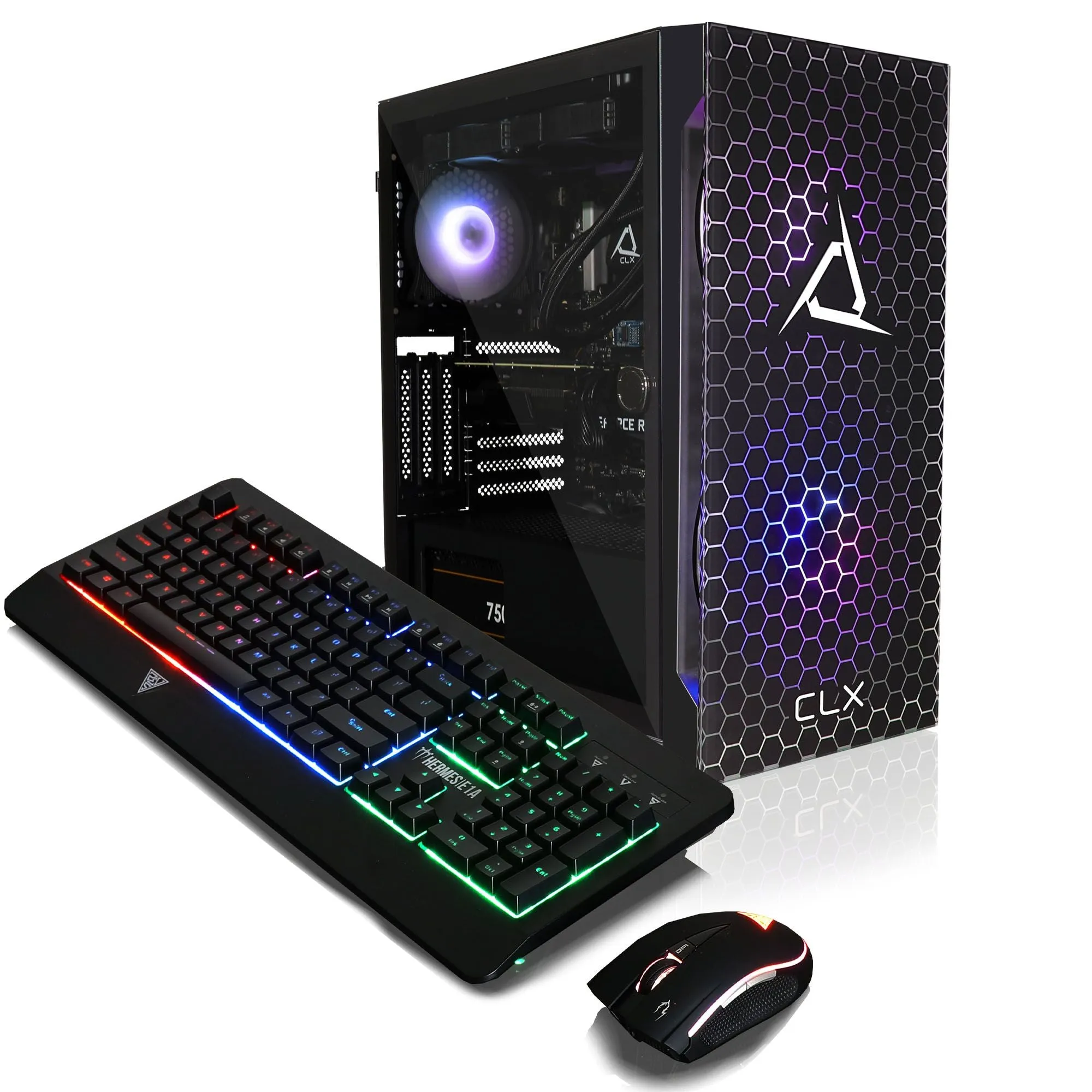 CLX SET Gaming Desktop - Liquid Cooled Intel Core i5 13600KF 3.5GHz 14-Core Processor, 16GB DDR4 Memory, GeForce RTX 3060 12GB GDDR6 Graphics, 1TB SSD, WiFi, Windows 11 Home 64-bit