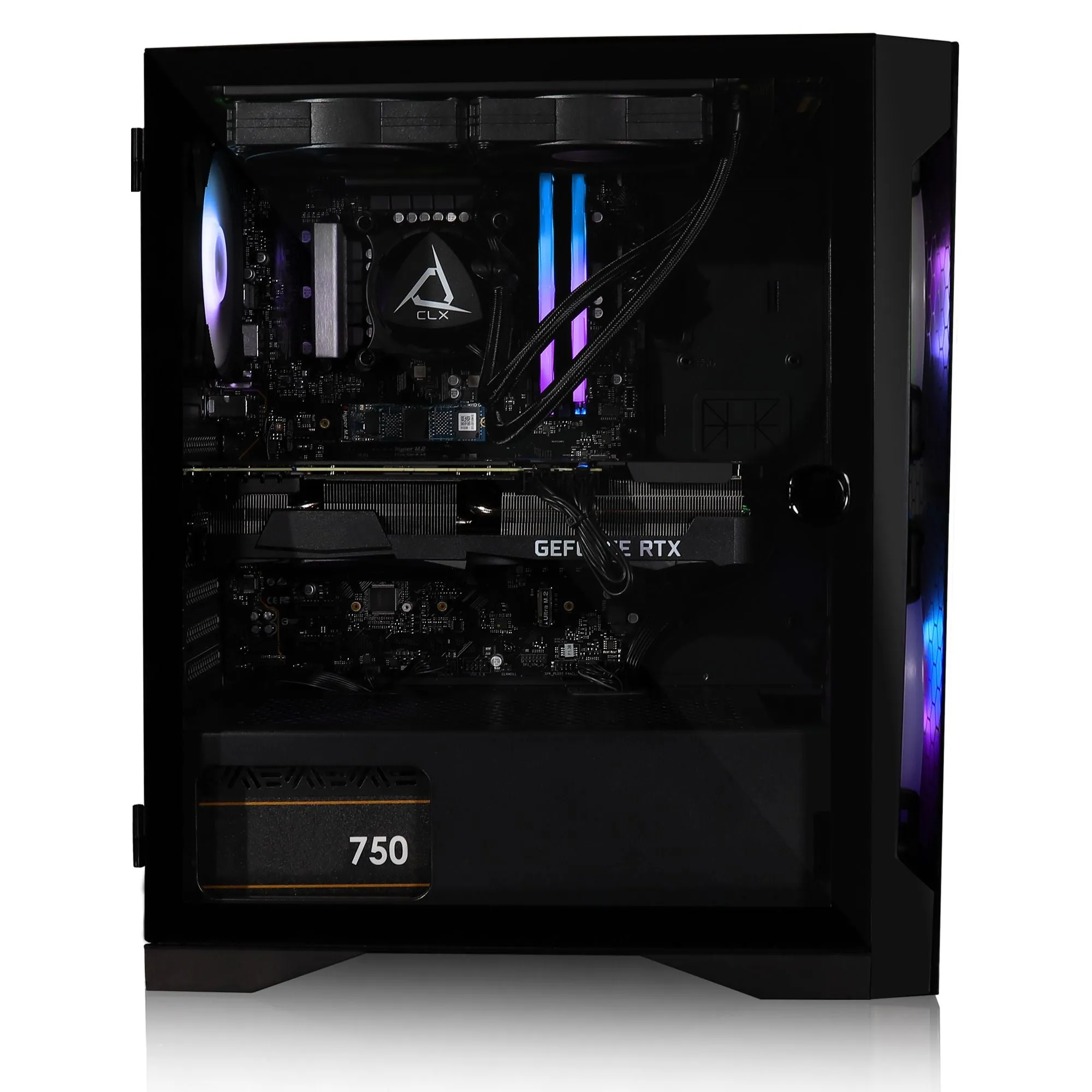 CLX SET Gaming Desktop - Liquid Cooled Intel Core i5 13600KF 3.5GHz 14-Core Processor, 16GB DDR4 Memory, GeForce RTX 3060 12GB GDDR6 Graphics, 1TB SSD, WiFi, Windows 11 Home 64-bit