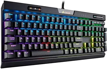 Corsair K70 MK.2 RGB MX Red Mechanical Gaming Keyboard, Cherry MX Red - Refurbished by Corsair