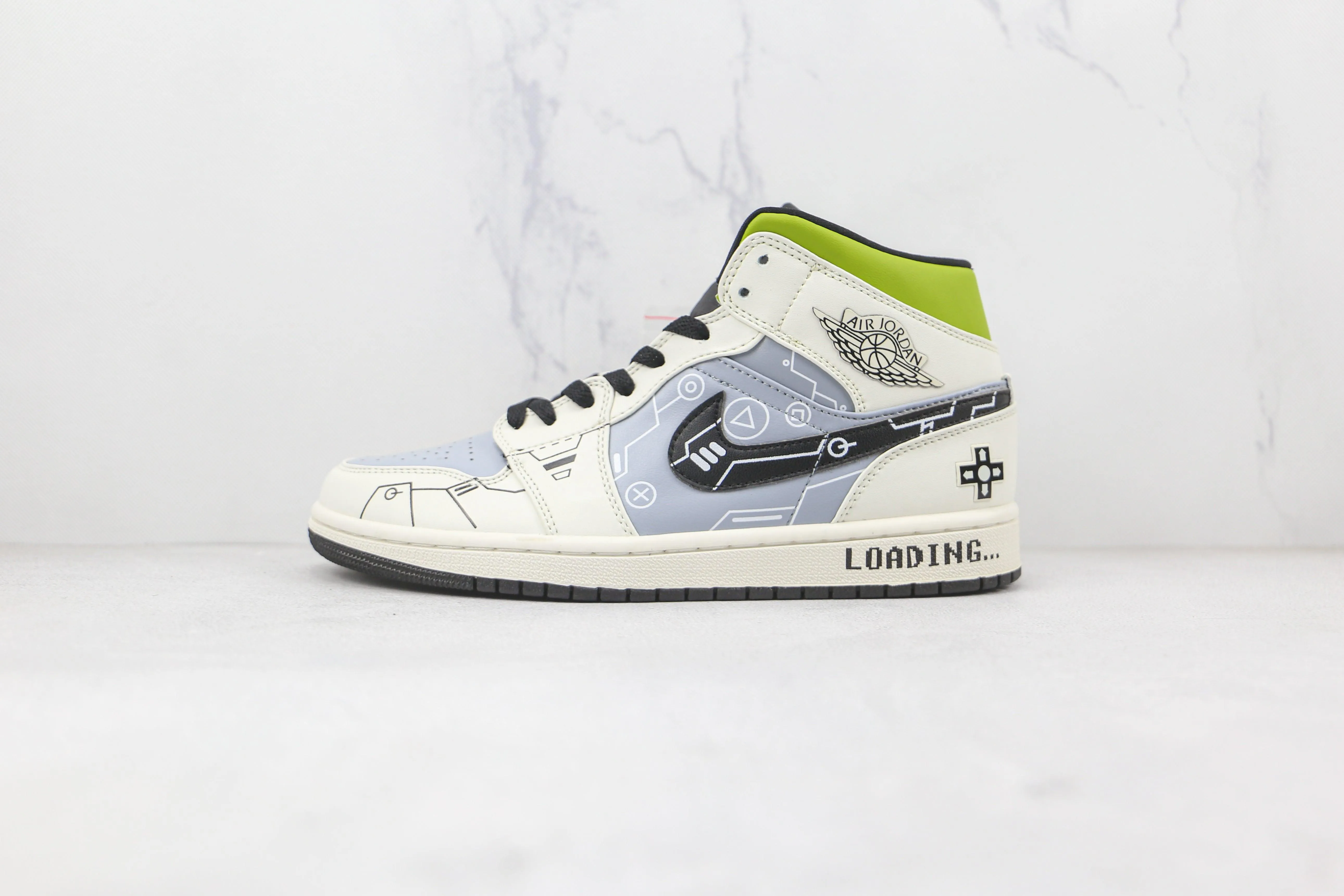 Custom Air Jordan 1 Mid 554725 170