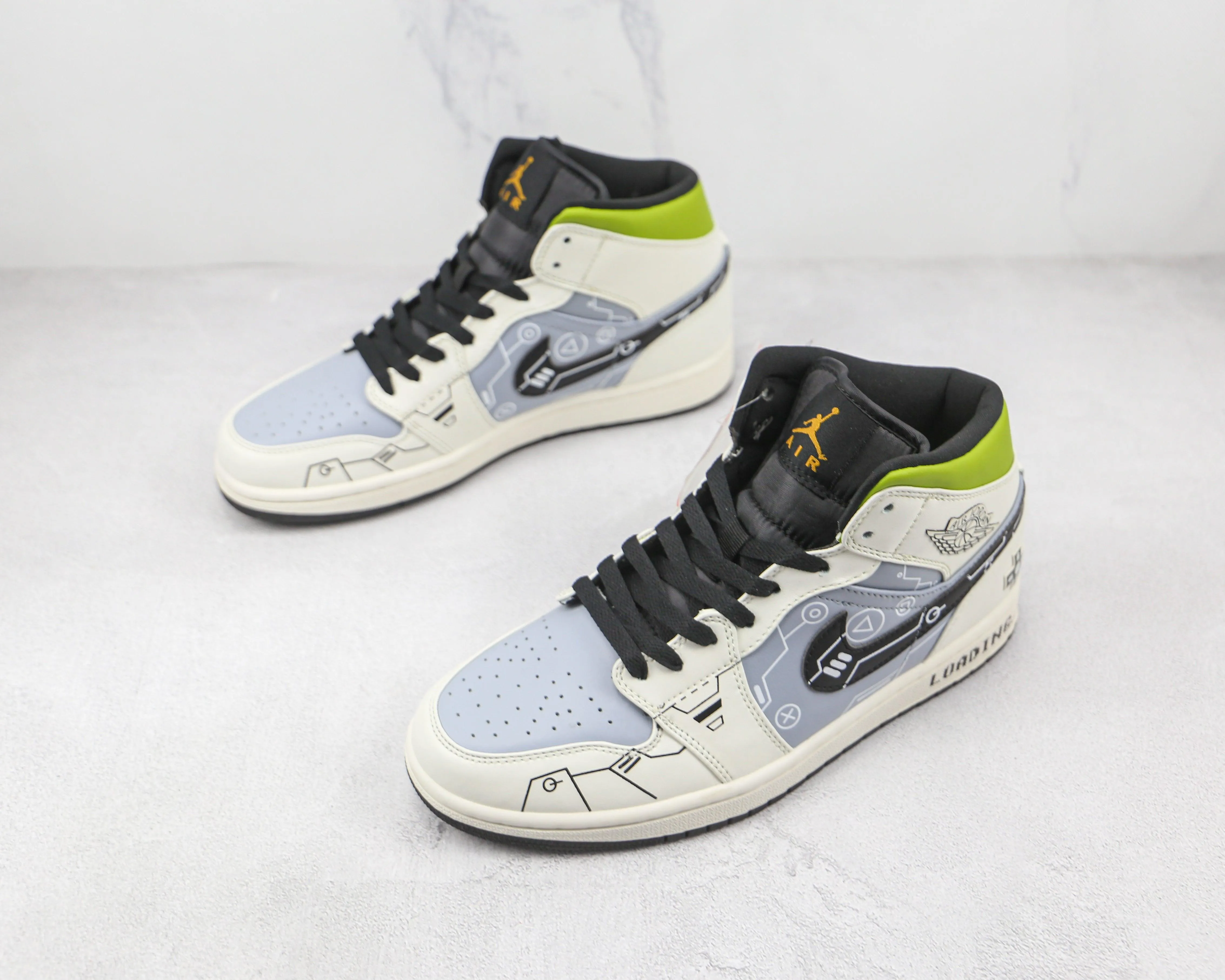 Custom Air Jordan 1 Mid 554725 170