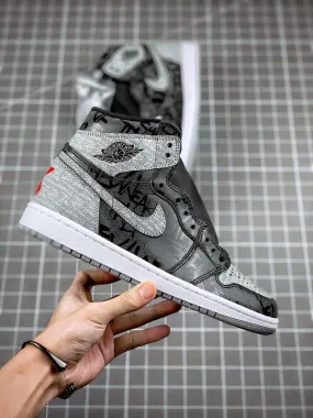 Custom Air Jordan 1 OG "Rebellionaire" Black Ash Rebellion
