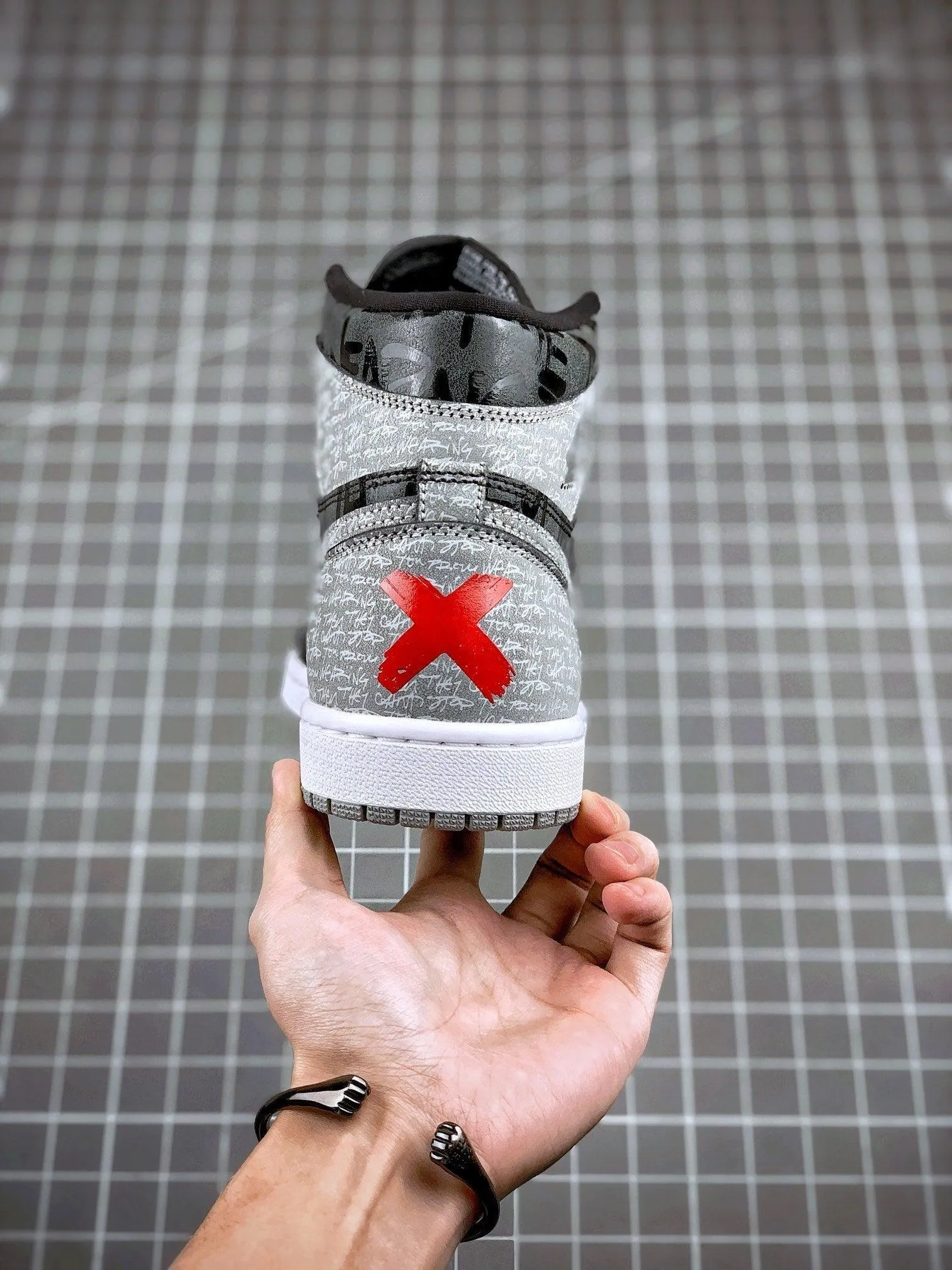 Custom Air Jordan 1 OG "Rebellionaire" Black Ash Rebellion