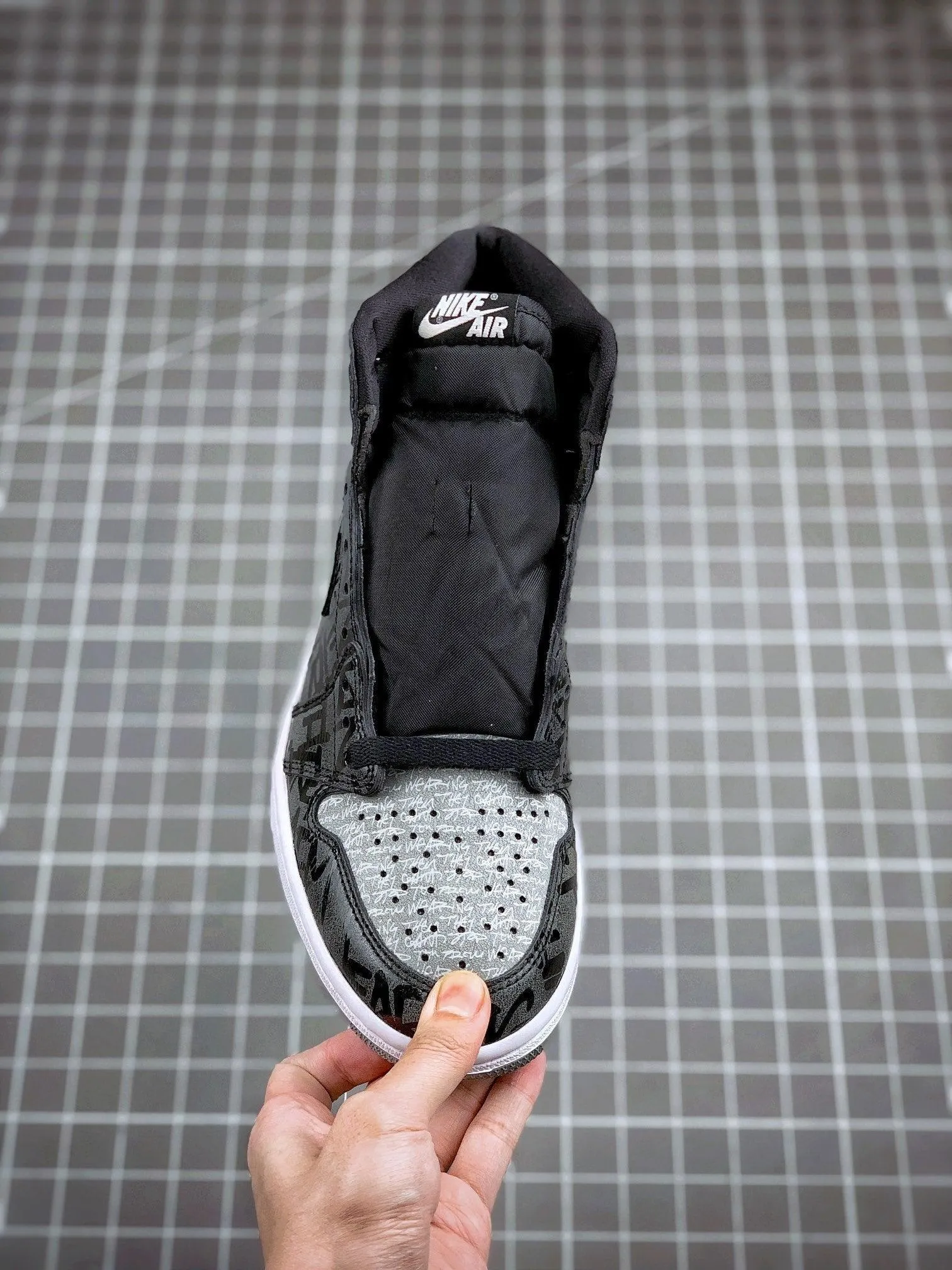 Custom Air Jordan 1 OG "Rebellionaire" Black Ash Rebellion