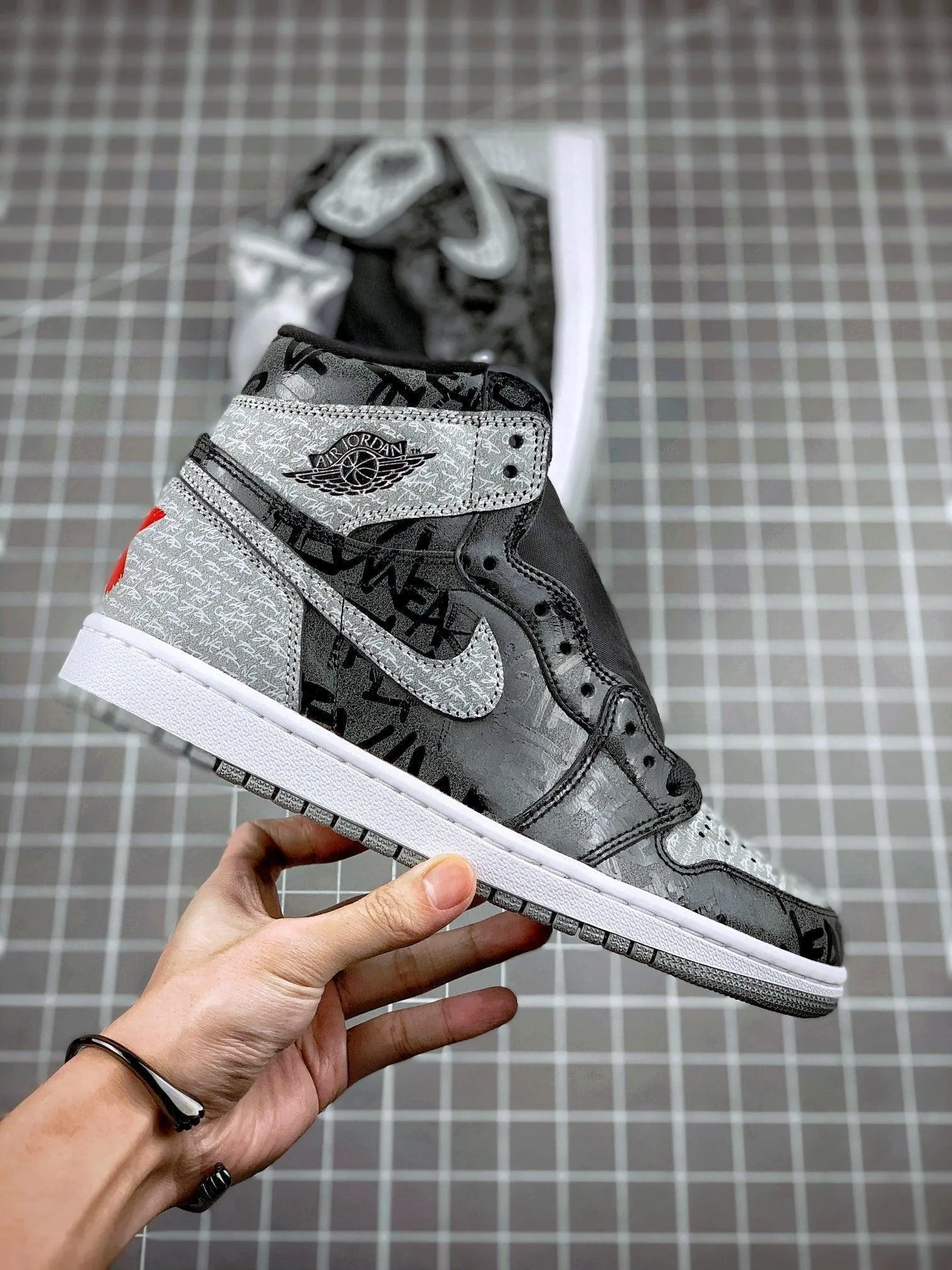 Custom Air Jordan 1 OG "Rebellionaire" Black Ash Rebellion