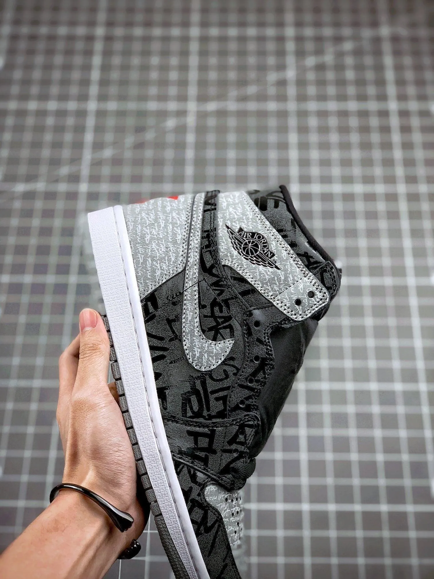 Custom Air Jordan 1 OG "Rebellionaire" Black Ash Rebellion