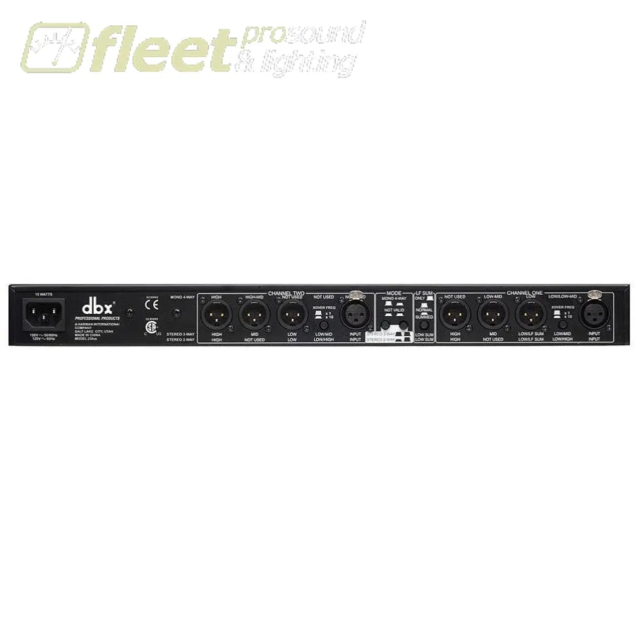 DBX Stereo 2/3 Way Mono 4-Way Crossover 234XS