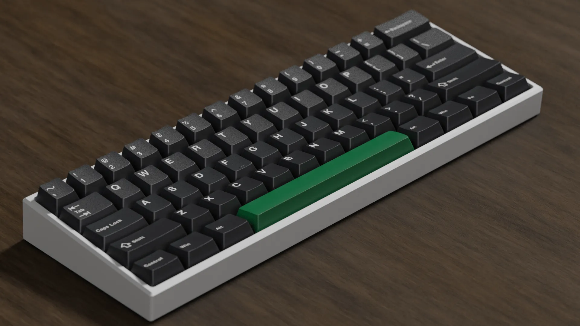 DCS White on Black Keycaps