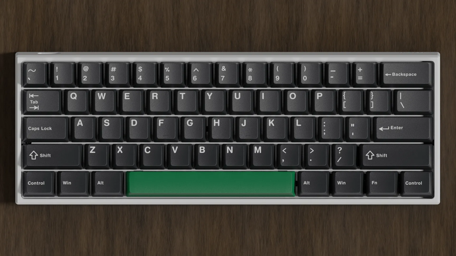 DCS White on Black Keycaps