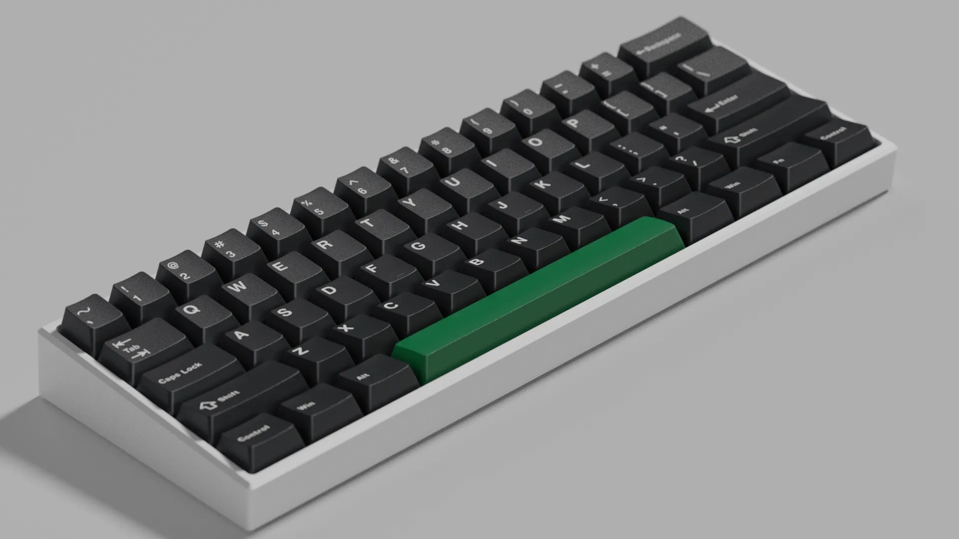 DCS White on Black Keycaps