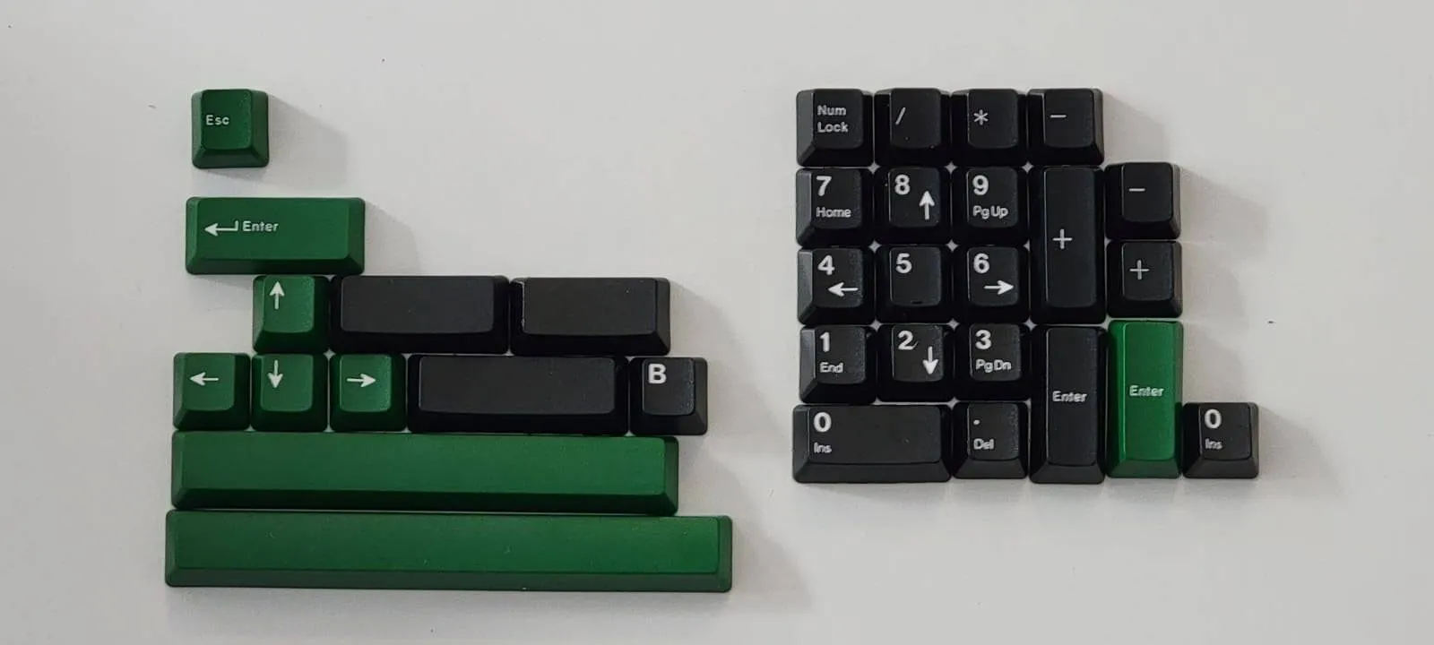 DCS White on Black Keycaps