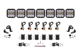 Diode Dynamics SS5 Sport Universal CrossLink 7-Pod Lightbar - White Combo