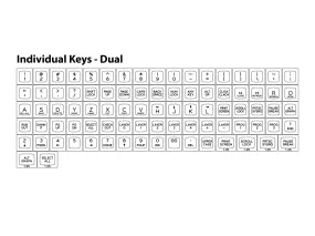 DSA Flex Individual Keycaps | Dual Legends