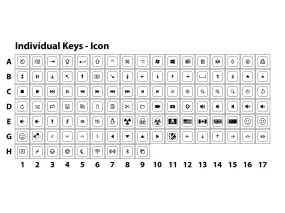 DSA Flex Individual Keycaps | Icon Legends
