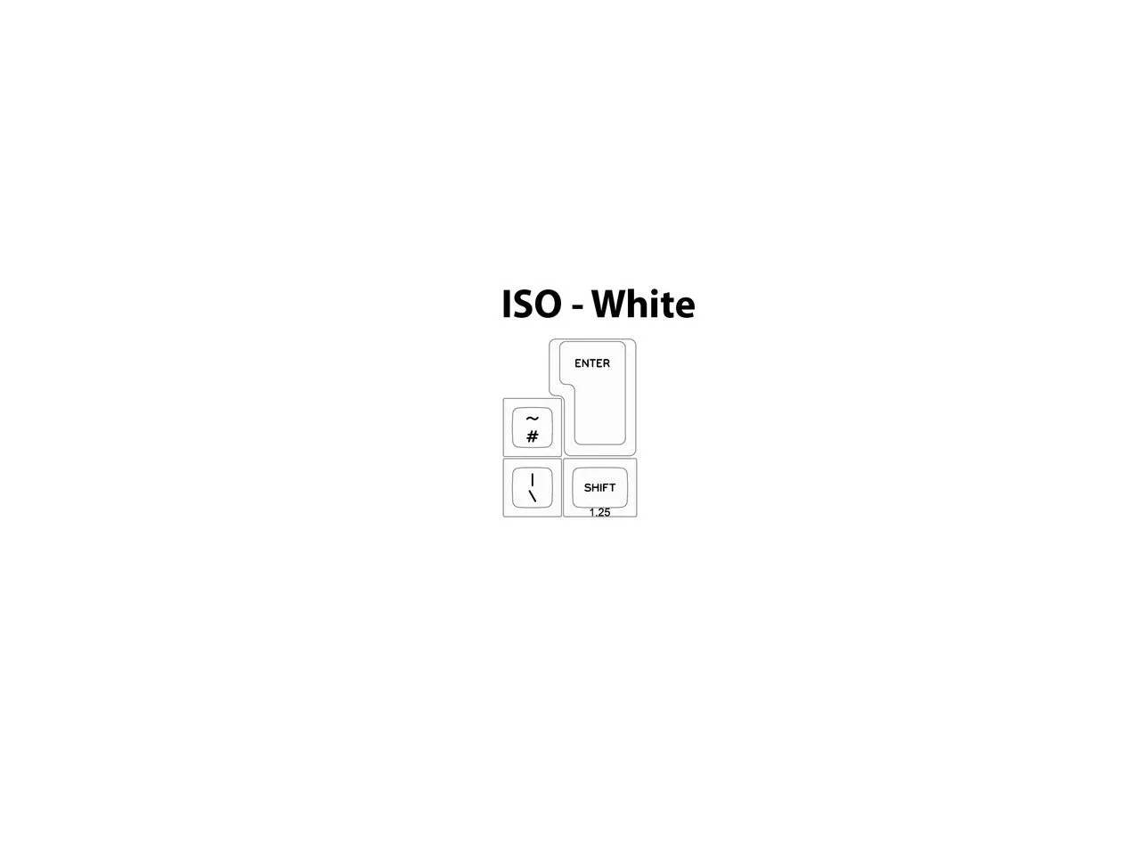 DSA White on Black/Black on White - Single Keycaps