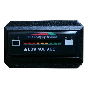 Dual Pro Battery Fuel Gauge - DeltaView? Link Compatible - Rectangle - 36V System (3-12V Battery, 6-6V Batteries)