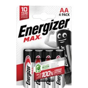 Energizer Max Alkaline AA Battery - Pack Of 4 | ENE31017